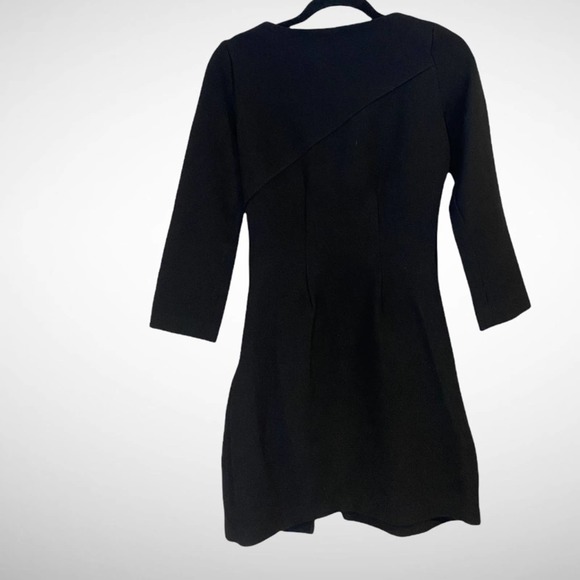 Zara Basic Mini Dress Black size S - Picture 4 of 12